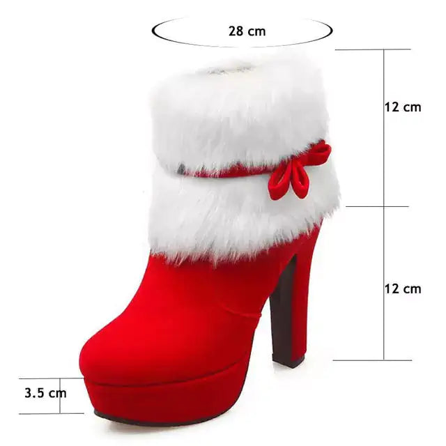 Christmas High Heel Boots