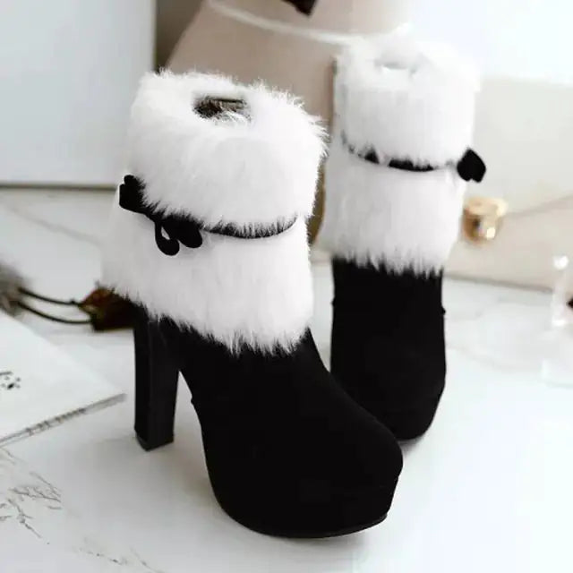 Christmas High Heel Boots