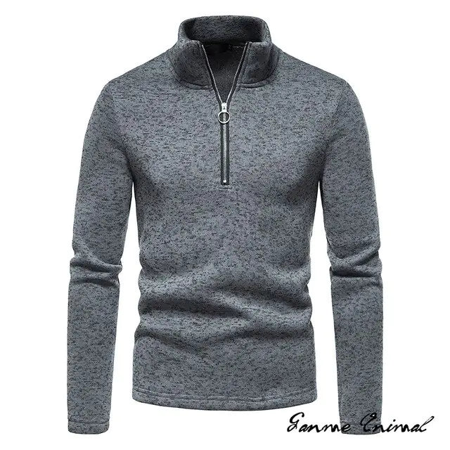 Turtle Neck Warm Zipper Winter Sweater