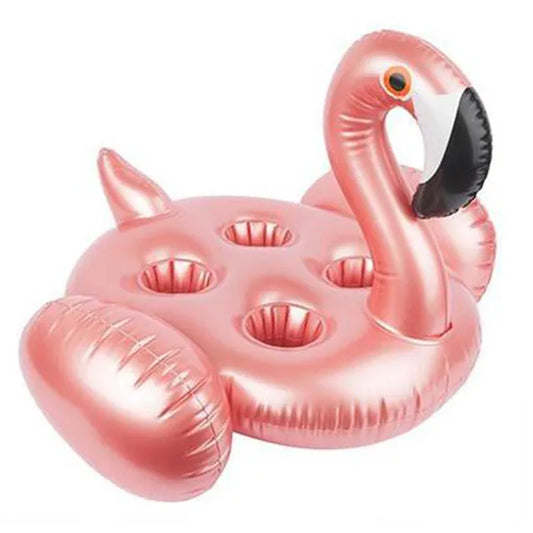 3 Styles Mini Drink Holder Summer Swimming Pool Inflatable 4 Hole Flamingo Floating Holder Drink Cup Flamingo Float New
