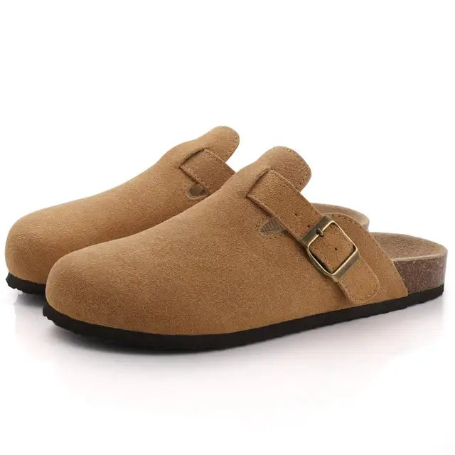 Beach Gladiator Flat leather slippers