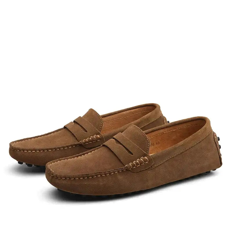 Leather Loafers Casual mocassin Slip-On Driving Shoes