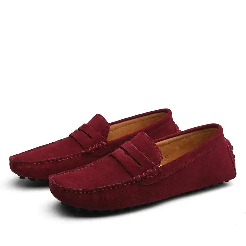 Leather Loafers Casual mocassin Slip-On Driving Shoes